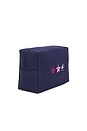 view 3 of 4 POCHETTE WAFFLE POUCH in Navy