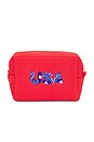 view 1 of 4 POCHETTE WAFFLE POUCH in Cherry