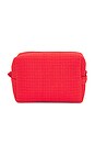 view 2 of 4 POCHETTE WAFFLE POUCH in Cherry