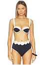 view 1 of 4 Solara Bikini Top in Black & White