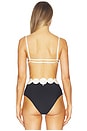 view 3 of 4 Solara Bikini Top in Black & White