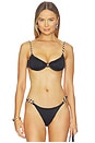 view 1 of 4 Carmin Bikini Top in Black