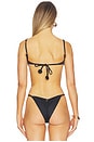 view 3 of 4 Carmin Bikini Top in Black