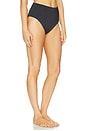 view 2 of 4 Corfu High Waisted Bikini Bottom in Black