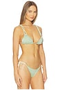 view 2 of 5 Petalia Bikini Top in Green