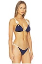 view 2 of 5 Helios Bikini Top in Navy