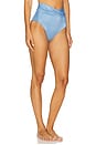 view 2 of 5 Nimbis High Waisted Bikini Bottom in Blue