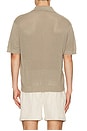 view 2 of 4 Knit Mesh Johnny Collar Polo in Pumice