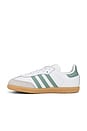 view 5 of 6 Toddler Samba OG Sneaker in White, Silver, Green, & Gum