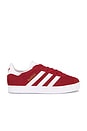 view 1 of 6 Kids Gazelle Sneaker in Better Scarlet, White, & Gold Metallic