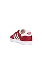view 3 of 6 Kids Gazelle Sneaker in Better Scarlet, White, & Gold Metallic