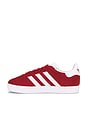 view 5 of 6 Kids Gazelle Sneaker in Better Scarlet, White, & Gold Metallic