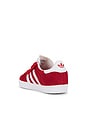 view 3 of 6 Toddler Gazelle Sneaker in Better Scarlet, White, & Gold Metallic