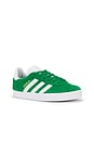 view 2 of 6 Kids Gazelle Sneaker in Green, White, & Gold Metallic