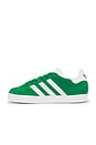 view 5 of 6 Kids Gazelle Sneaker in Green, White, & Gold Metallic