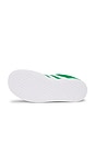 view 6 of 6 Kids Gazelle Sneaker in Green, White, & Gold Metallic