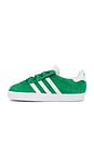 view 5 of 6 Toddler Gazelle Sneaker in Green, White, & Gold Metallic