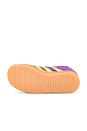 view 6 of 6 Kids Gazelle Sneaker in Active Purple, Solar Yellow, & Collegiate Purple
