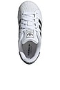 view 3 of 5 Kids Superstar Sneaker in Black & White