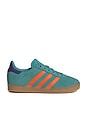view 1 of 6 Kids Gazelle Sneaker in Pure Teal, Impact Orange & Collegiate Purple