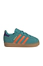 view 1 of 5 Toddler Gazelle Sneaker in Pure Teal, Impact Orange & Collegiate Purple