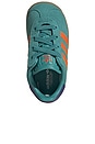 view 3 of 5 Toddler Gazelle Sneaker in Pure Teal, Impact Orange & Collegiate Purple