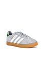 view 2 of 6 Kids Gazelle Sneaker in Halo Silver, White & Green