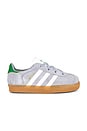 view 1 of 6 SNEAKERS GAZELLE in Halo Silver, White & Green