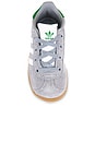 view 4 of 6 SNEAKERS GAZELLE in Halo Silver, White & Green