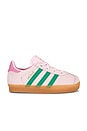 view 1 of 6 Toddler Gazelle Sneaker in Clear Pink, Court Green, & Bliss Pink