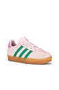 view 2 of 6 Toddler Gazelle Sneaker in Clear Pink, Court Green, & Bliss Pink