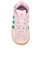view 4 of 6 Toddler Gazelle Sneaker in Clear Pink, Court Green, & Bliss Pink