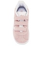 view 4 of 6 adidas Original Toddler Gazelle in Pink & White