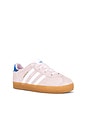 view 2 of 6 Toddler Gazelle Sneaker in Clear Pink, White & Blue Bird