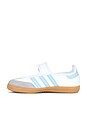 view 6 of 6 ZAPATO PLANO SAMBA JANE in White, Clear Sky, & Gum 3