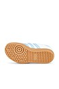 view 7 of 6 ZAPATO PLANO SAMBA JANE in White, Clear Sky, & Gum 3