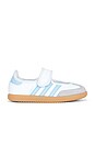 view 1 of 6 ZAPATO PLANO SAMBA JANE in White, Clear Sky, & Gum 3