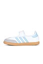 view 6 of 6 ZAPATO PLANO SAMBA JANE in White, Clear Sky, & Gum 3