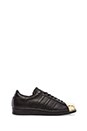 view 1 of 6 BLUE Superstar 80's Metal Toe Sneaker in Black & Gold