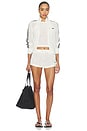 view 5 of 6 Knitted Crochet Shorts in Off White