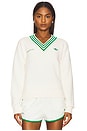 view 1 of 6 x Sporty & Rich Sweater in Off White & Green