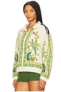 view 3 of 5 X Farm Premium Jacket in Cream White, Bold Gold, & Semi Flash Green