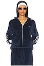 view 2 of 6 x Wales Bonner Velour Track Jacket in Collegiate Navy