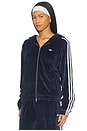 view 3 of 6 x Wales Bonner Velour Track Jacket in Collegiate Navy