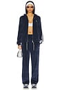 view 5 of 6 x Wales Bonner Velour Track Jacket in Collegiate Navy