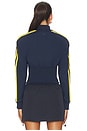 view 3 of 4 x Miaou Corset Track Top in Collegiate Navy
