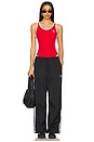 view 5 of 6 3 Stripe Parachute Pant in Black