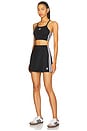 view 5 of 6 3 Stripe Mini Skirt in Black