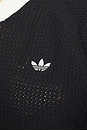 view 5 of 5 Knitted Crochet Polo in Black