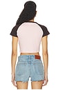 view 3 of 5 Superstar Baby Tee in Sandy Pink, Aurora Coffee & Sandy Pink